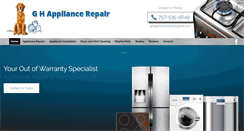 Desktop Screenshot of ghappliancerepair.com